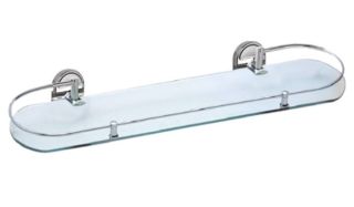 Полка стеклянная Haiba HB1907-1 хром